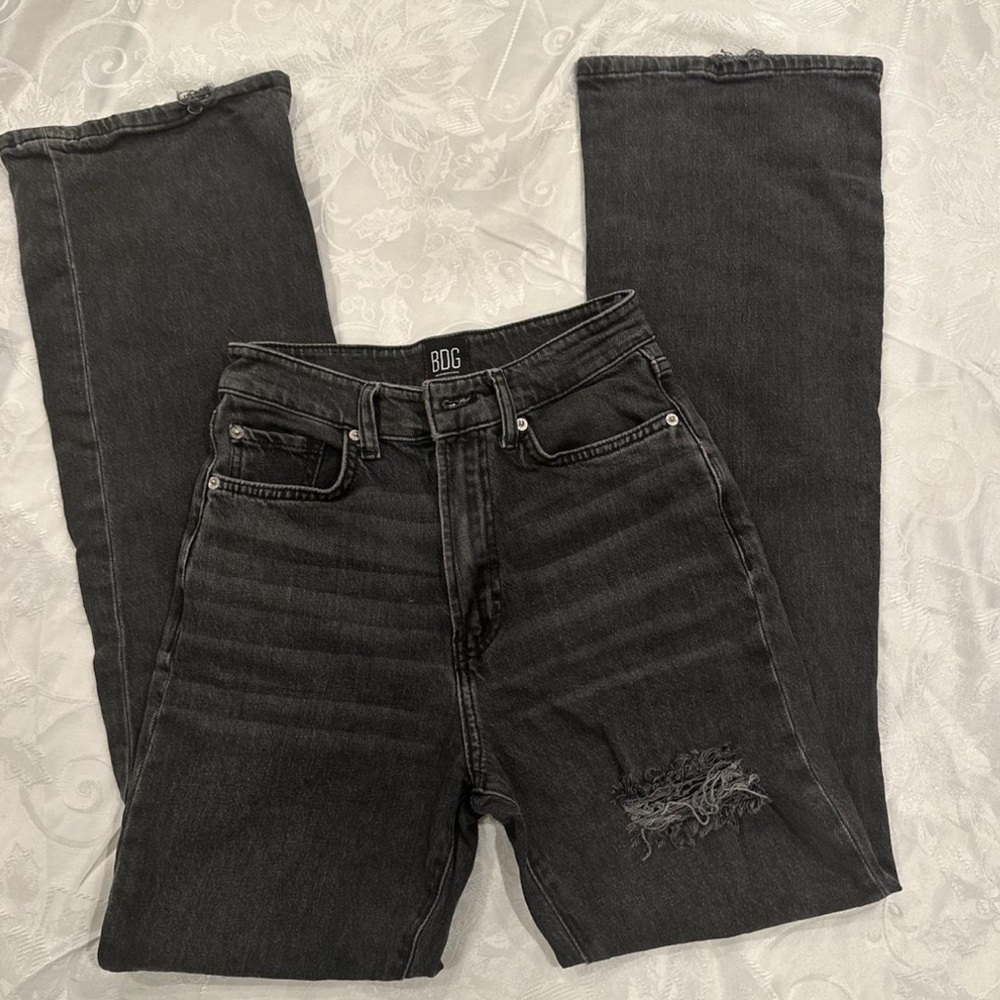 Women’s BDG denim black stretch high rise flare size 26”